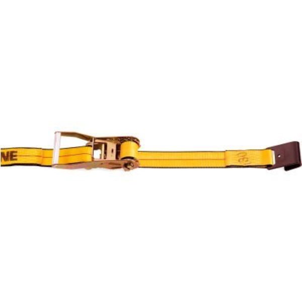 Kinedyne Kinedyne Ratchet Strap 573020 with Flat Hook - 30' x 2" Gold 573020